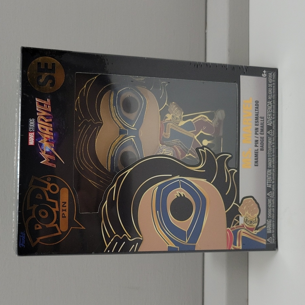 Funko Ms. Marvel enamel pin 3.5 " New